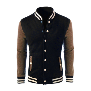 Vintage New Fashionable <b>Men's</b> College Lettermen <b>Jacket</b> Breathable Wool <b>Long</b> XL Size 2 Color Low MOQ Cheap Price for Winter - Product Image 1