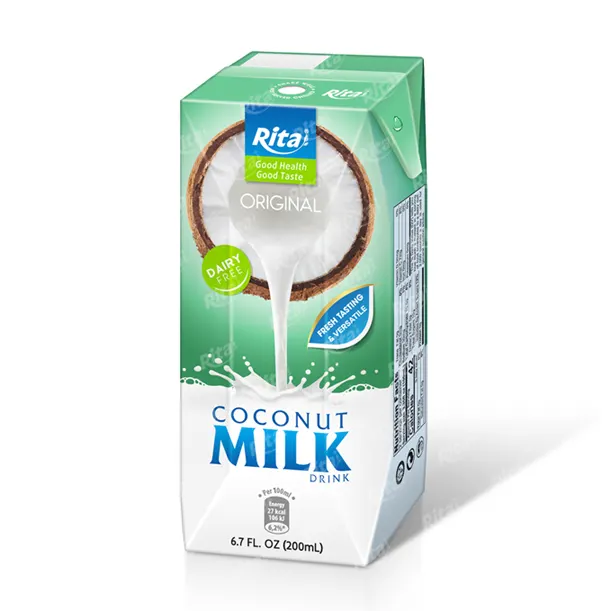 200ml Pure Coconut Milk Free Sample High Quality Sweet And Creamy Coconut Milk Product Made in Vietnam