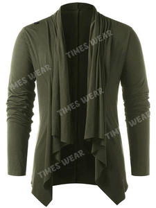 T-shirt / haut pour homme de haute qualité, décontracté, uni, col ras du cou, asymétrique, slim - Product Image 2