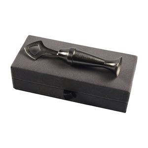 Kohl Pot-perfilador de ojos de Metal para mujer, macetas de almacenamiento, diseño de Metal y latón, con acabado negro, Surme, Daani - Product Image 1