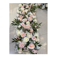 Chemin de fleurs pour banquets ou Table de mariage, au style décoratif, violet, 1 pièce