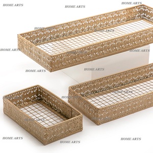 Ensemble de 3 plateaux à dessert de différentes tailles plateau de service à thé et café de forme ronde de la meilleure qualité pour les meilleures ventes - Product Image 3