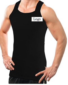 Débardeur de Style pour hommes, en 95% coton Spandex, de haute qualité et confortable, coupé carré, 5% - Product Image 2