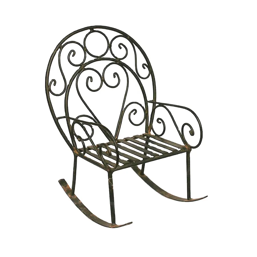 Schönes und einzigartiges Design Eisen gemacht Stuhl für Wohnzimmer und Außentür Dekoration