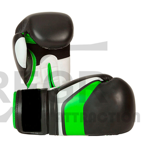 Guantes de boxeo de cuero PU para entrenamiento, a la moda, para artes marciales, negro y rojo, OEM Logo, Material de Color tailandés, para adultos y personas - Product Image 1