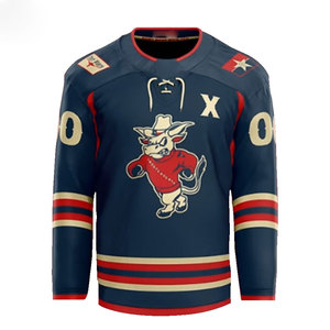 Uniforme de hockey sur glace personnalisés de haute qualité, robinetterie double face, patchs de gomme imprimée sur mesure, maillot de l'équipe poly, 100% pièces - Product Image 3