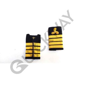 เครื่องหมายยศแบบสวมไหล่ สีทองและดำ พร้อมลูกไม้ สำหรับเครื่องแบบ - Product Image 6