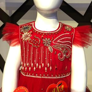 ชุดเดรสเด็กลายผีเสื้องานแฮนด์เมดผ้าซาตินผ้าลูกไม้ดีไซน์แฟนซีสำหรับงานเลี้ยงตอนเย็นทางการฤดูใบไม้ผลิสำหรับทุกวัย8 + - Product Image 2