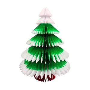 2 colors style tissue paper ornament christmas tree CE-8059