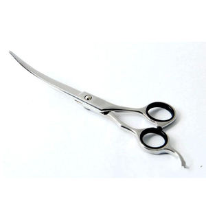 Tijeras profesionales curvadas para aseo de mascotas, de acero inoxidable, gran oferta - Product Image 1