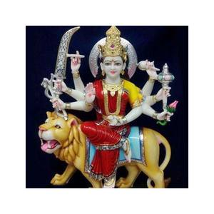 Estatua de mármol de colores Durga Maa - Product Image 1