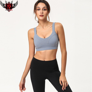 เสื้อชั้นในกีฬาแบบไร้สายสำหรับผู้หญิงไซส์ใหญ่ น้ำหนักเบา ใส่ได้สองด้าน เหมาะสำหรับโยคะ ฟิตเนส ออกกำลังกาย รองรับระดับปานกลาง ระบายอากาศได้ดี สวมใส่สบาย - Product Image 6