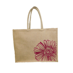 ถุงผ้าปอกระเจาผ้าชายหาดธรรมชาติด้ามจับยาวสำหรับจัดเก็บของเป็นมิตรกับสิ่งแวดล้อมรีไซเคิลได้ - Product Image 4