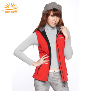 Chaleco Softshell OEM para Mujer, Resistente al Viento y al Agua, Ligero, con Calefacción por Batería de 5V y Zonas de Calentamiento de Fibra de Carbono - Product Image 5