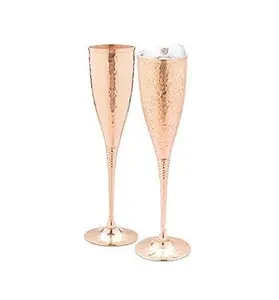 High quality Copper glass Bullet for customized size for Bar & Wine Cocktail Glasses for royal wedding party glass