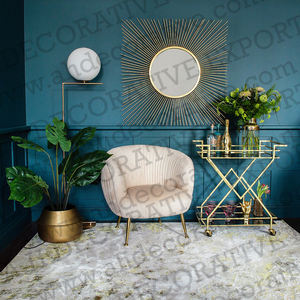 High Quality Design Wired Iron Made <b>Gold</b> Plated Fancy Design Decorative Handmade Wall <b>Mirror</b> for Sale - Product Image 2