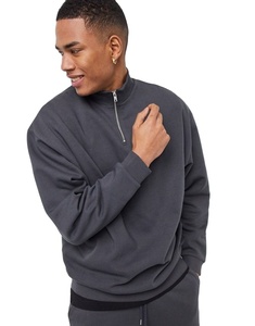 High Quality Men's Smart Pullover Fleece Tracksuit Men's Turtle Neck Pullover Sweat Suit - Product Image 5