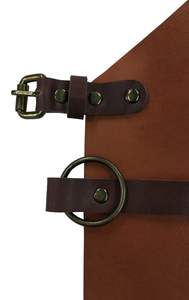 Nouveau tablier de barre en cuir de soudeur de bavoir sans manches de protection de travailleur confortable et pratique fabriqué à partir de polyester durable - Product Image 5