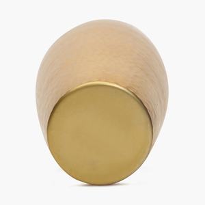 Newest Design Flower <b>Vase</b> for Home Hotel & Restaurant <b>Vase</b> Decorative High Quality <b>Gold</b> Color Round Shape Hammered Texture <b>Vases</b> - Product Image 2