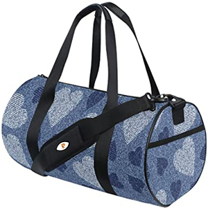 Sacs de week-end élégants en polyester imperméable et solide fourre-tout unisexe grand sac polochon de fitness avec fermeture à glissière par Pace Sports - Product Image 5