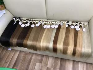 2023 Hot <b>Sale</b> Human Extensions Double Straight Bulk Hair Full <b>Piano</b> Color Macsara Hair Company - Product Image 2