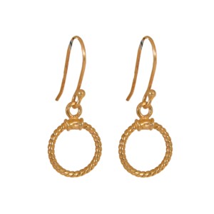 Pendientes de Plata de Ley 925 Personalizables, Novedad 2026, Chapados en Oro de 18K, con Alambre Trenzado, para Bodas y Fiestas - Product Image 1