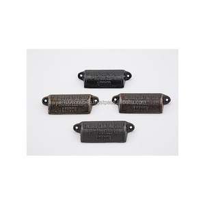 Tirador de cajón Vintage de cobre rústico antiguo de 100mm, diseño moderno, manija de armario negra, uso de puerta, tiradores de manija de armario antiguo de latón - Product Image 6