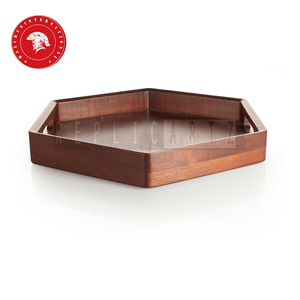 Replicartz IQ-IT-43 Bandejas Decorativas de Madera para Servir Café, Desayuno, Té de la Tarde - Origen Uttarakhand - Product Image 1