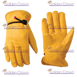Guantes de trabajo de cuero para jardín, trabajo pesado de seguridad - Product Image 6
