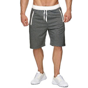 Vente en gros en vrac de shorts de sport pour hommes avec impression personnalisée shorts d'entraînement de gymnastique unisexe short en polaire éponge française avec cordon de serrage - Product Image 5