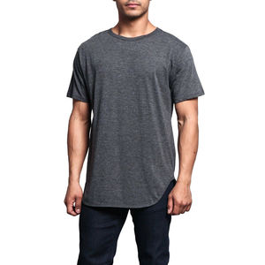 Chemises de gymnastique à col rond pour hommes du fabricant OEM 95% coton 5% Spandex Impression de t-shirts personnalisés T-shirts décontractés décontractés - Product Image 3