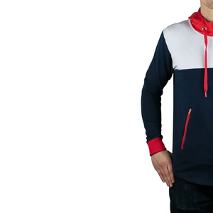 เสื้อฮู้ดสไตล์นักแข่งสีแดงแบบกำหนดเองสำหรับผู้ชาย - Product Image 4