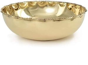 ร้อนขายรอยัลโลหะทองรอบเสิร์ฟชามที่มีการออกแบบยืนเครื่องครัวชามเสิร์ฟสลัดสำหรับตกแต่งบ้าน - Product Image 2