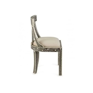 Chaise de salon à incrustation d'os au design unique Chaise de loisirs élégante pour appartement Fabriquée à la main par le fabricant - Product Image 4