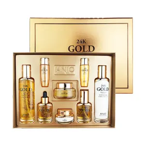 Korean Cosmetic 24K 99.9% Pure Gold Skin Care Set Therapy for VIP Nourishing Moisturizing Whitening rejuvenating