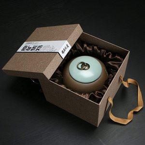 Urna Funeraria Estilo Americano SOULURNS para Cenizas Humanas y de Mascotas, Diseño Pintado a Mano del Árbol de la Vida en Color Marrón - Product Image 6