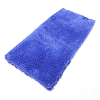 Serviette de lavage de voiture coréenne en microfibre peluche corail 500gsm ultrasons ou couteau coupe culbutage pour le polissage de voiture