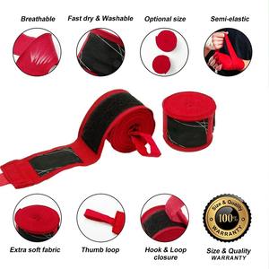 Bandes de boxe personnalisées en coton mélangé durable de 120 pouces et 180 pouces, unisexe, services OEM ODM, taille personnalisée - Product Image 4