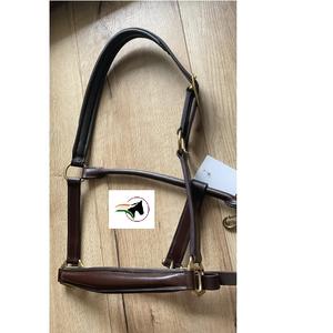 Cabestro elegante de lujo para carreras de caballos, cuero de alta calidad con herrajes libres de corrosión, pieza de nariz cónica en S, cuello de cabeza de caballo - Product Image 2