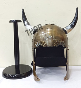 Armadura MEDIEVAL guerrero vikingo cuerno casco de vikingo con soporte