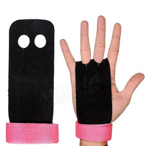 Guantes de cuero con relleno, protectores de Palma de cuero personalizados, manguitos gimnásticos - Product Image 1