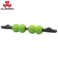 Allwinwin bastão de massagem msk60, dobrável, primavera, peanut, perna muscular