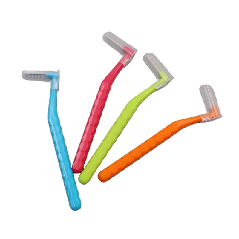 L Shape Interdental Brush with Small Cover OEM Brand