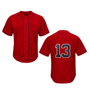 Camiseta de béisbol de poliéster para hombres y mujeres, prenda personalizada de calidad profesional, con etiqueta privada, precio barato, gran oferta - Product Image 1