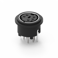 Connecteur Mini Din 5 broches femelle type DIP Modèle MD-05F3-01 Marque Nian-Yeong 2A 12V Usage industriel