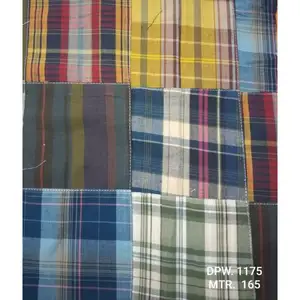 Produits les plus vendus Coton Madras Patchwork Print & Plaid Tissu pour robe vêtement chemise manteau