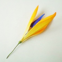 Buatan tangan Sunne tropis burung Hawaii dari surga bunga busa dengan pola warna khusus 5x12cm kepala bunga dan Earpiece