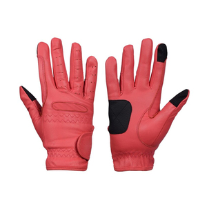 Gants d'équitation personnalisés OEM de course, gants de sécurité en cuir haut de gamme pour l'équitation hivernale, tissu macro de haute qualité, OEM disponible - Product Image 3