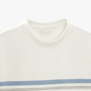 Classique hommes décontracté à manches courtes t-shirt 100% coton hommes t-shirt en gros marque privée salon et tous les jours mode imprimé t-shirt - Product Image 6