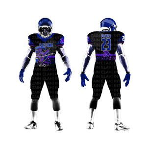 Uniformes de football américain personnalisés les plus populaires pas cher prix matériel de football américain brodé en sergé vêtements de football américain 2025 - Product Image 6